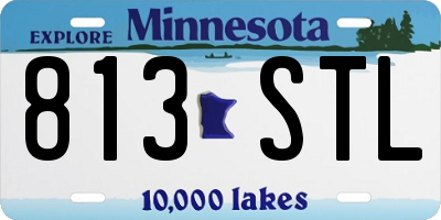 MN license plate 813STL