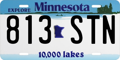 MN license plate 813STN