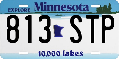 MN license plate 813STP