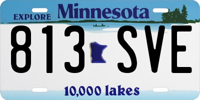 MN license plate 813SVE