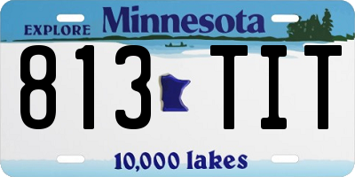 MN license plate 813TIT