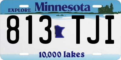 MN license plate 813TJI