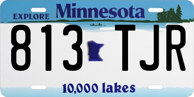 MN license plate 813TJR
