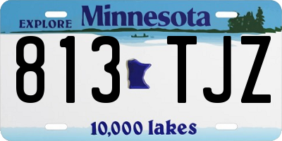 MN license plate 813TJZ