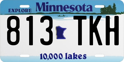 MN license plate 813TKH
