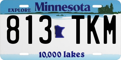 MN license plate 813TKM