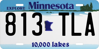 MN license plate 813TLA