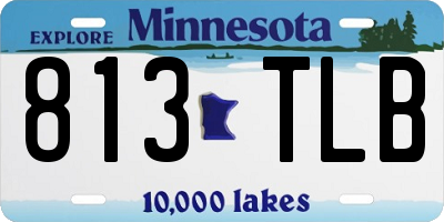 MN license plate 813TLB