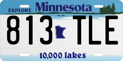 MN license plate 813TLE