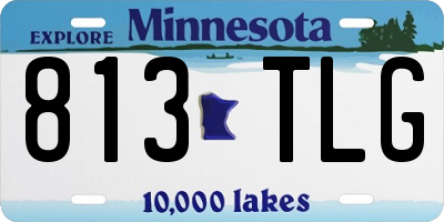 MN license plate 813TLG
