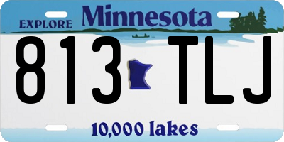 MN license plate 813TLJ