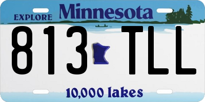 MN license plate 813TLL