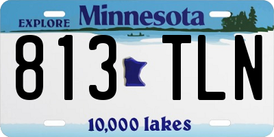 MN license plate 813TLN