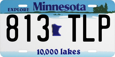 MN license plate 813TLP
