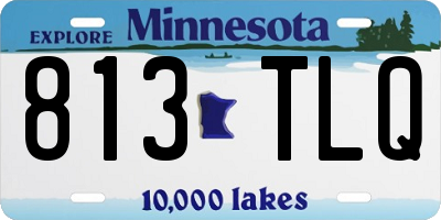 MN license plate 813TLQ