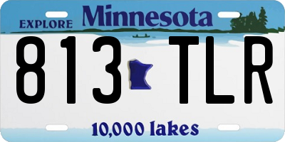 MN license plate 813TLR