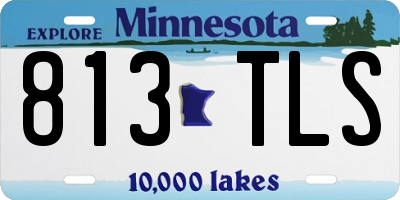 MN license plate 813TLS