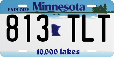 MN license plate 813TLT