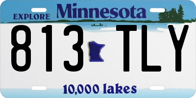 MN license plate 813TLY