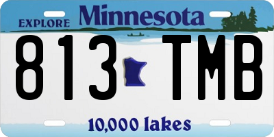 MN license plate 813TMB