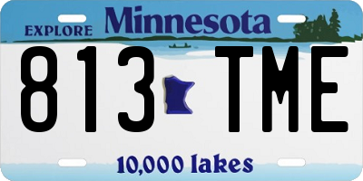 MN license plate 813TME