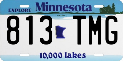 MN license plate 813TMG