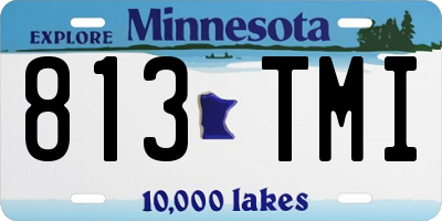 MN license plate 813TMI
