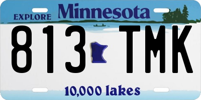 MN license plate 813TMK