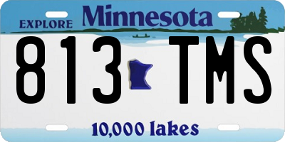 MN license plate 813TMS