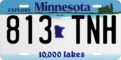 MN license plate 813TNH