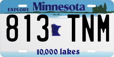 MN license plate 813TNM