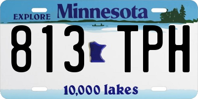 MN license plate 813TPH