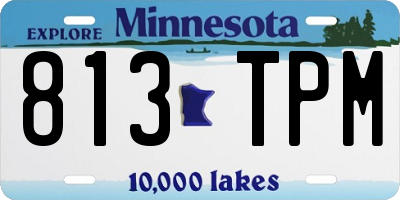 MN license plate 813TPM