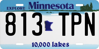 MN license plate 813TPN