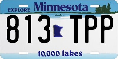 MN license plate 813TPP