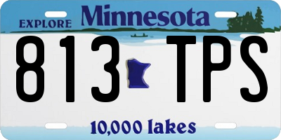 MN license plate 813TPS