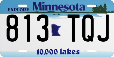 MN license plate 813TQJ