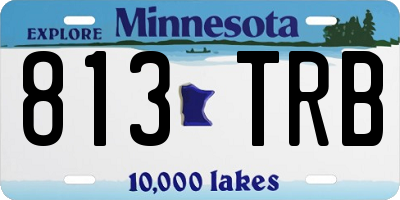 MN license plate 813TRB