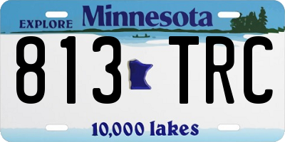 MN license plate 813TRC