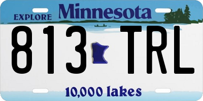 MN license plate 813TRL