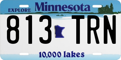 MN license plate 813TRN