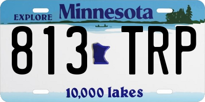 MN license plate 813TRP