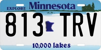 MN license plate 813TRV