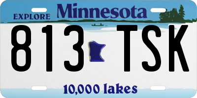 MN license plate 813TSK