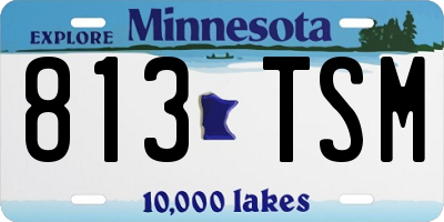 MN license plate 813TSM