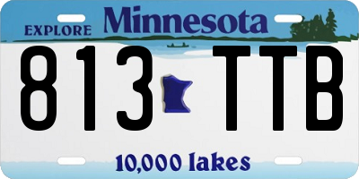 MN license plate 813TTB