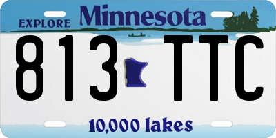MN license plate 813TTC