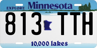 MN license plate 813TTH
