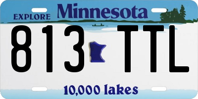 MN license plate 813TTL