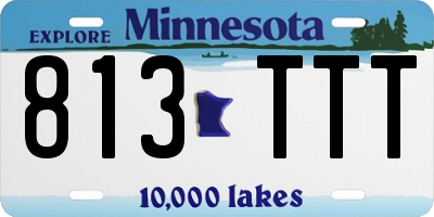 MN license plate 813TTT